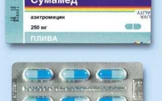 Сумамед период выведения из организма