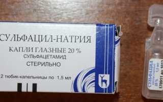 Капли для глаз Сульфацил натрия