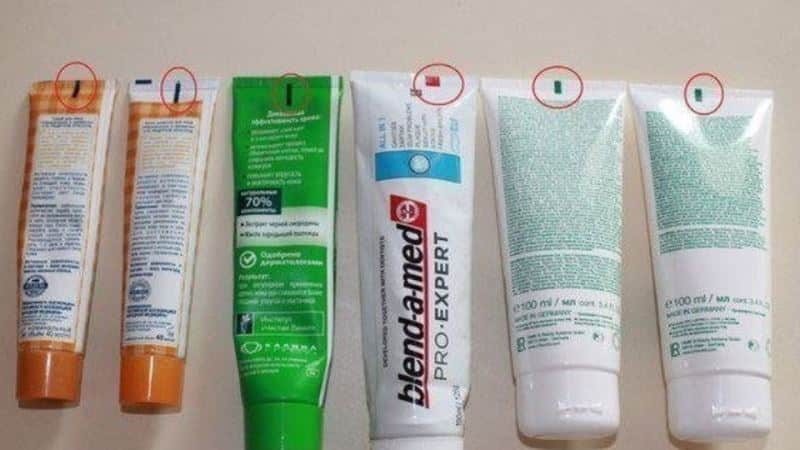 что означает полоска на зубной пасте