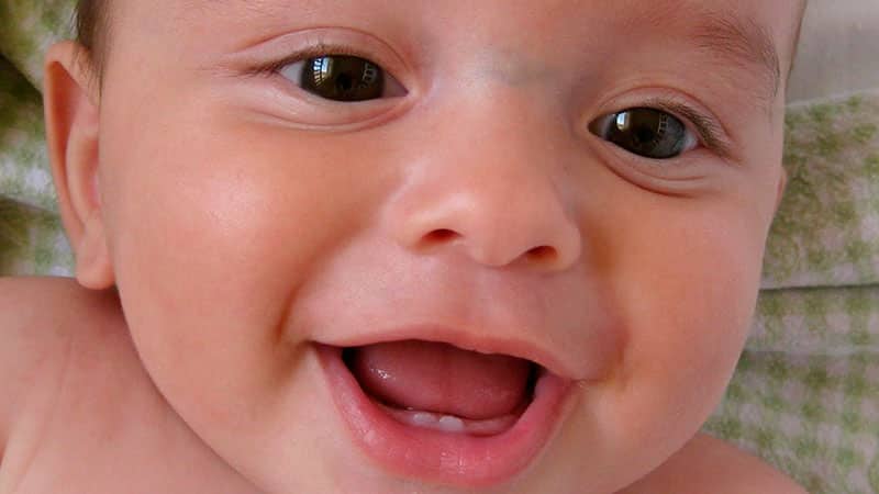 Когда прорезаются зубки у младенцев