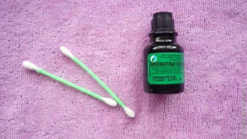 зеленка и стоматит лечение